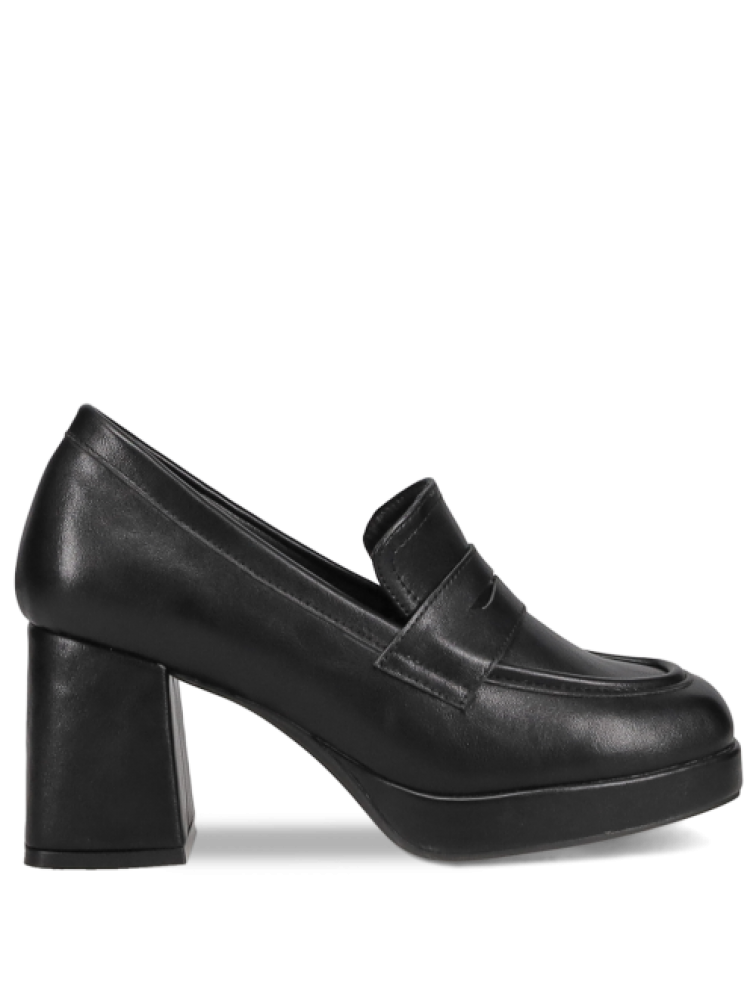 MIGATO Μαύρο loafer με τακούνι