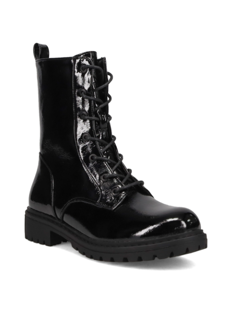 MIGATO Black patent army boot