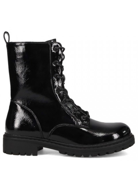 MIGATO Black patent army boot