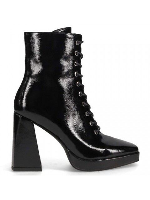 MIGATO Black patent bootie