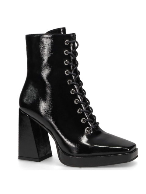 MIGATO Black patent bootie