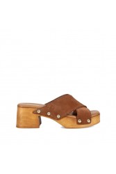 MIGATO Ταμπά Δερμάτινα Mules