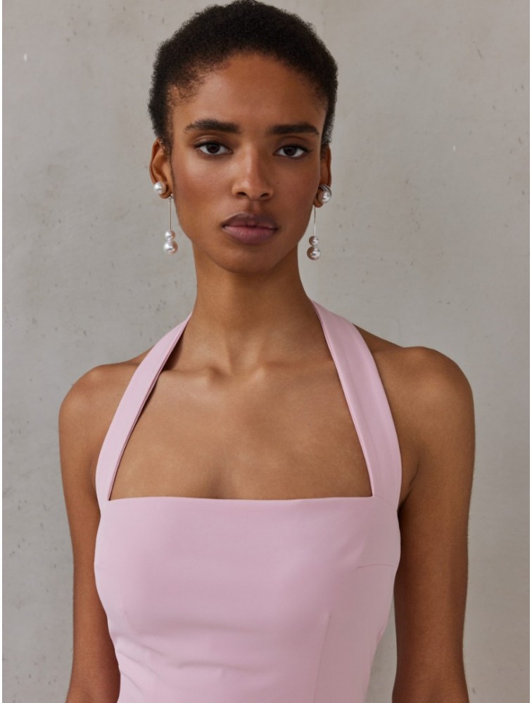 MIX AND MATCH Alba Dress Baby Pink Ροζ Φόρεμα