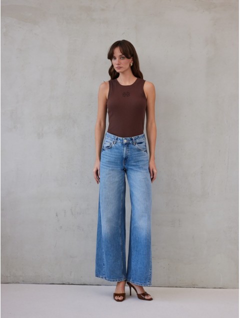 MIX AND MATCH Ashley Tank Top Brown 