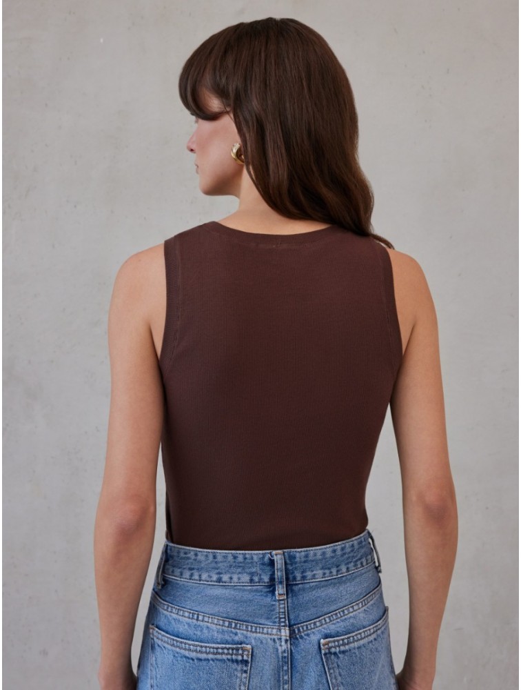 MIX AND MATCH Ashley Tank Top Brown