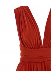 MIX AND MATCH Beatrice Polymorphic Dress Terracotta Τερρακότα Πολυμορφικό Μάξι Φόρεμα