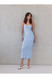 MIX AND MATCH Lillian Dress Baby Blue Γαλάζιο Φόρεμα