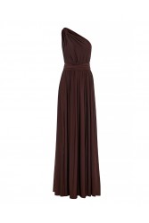 MIX AND MATCH Margot Dress Royal Brown Καφέ Φόρεμα