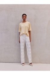 MIX AND MATCH Mia T-shirt Butteryellow Μπεζ T-shirt