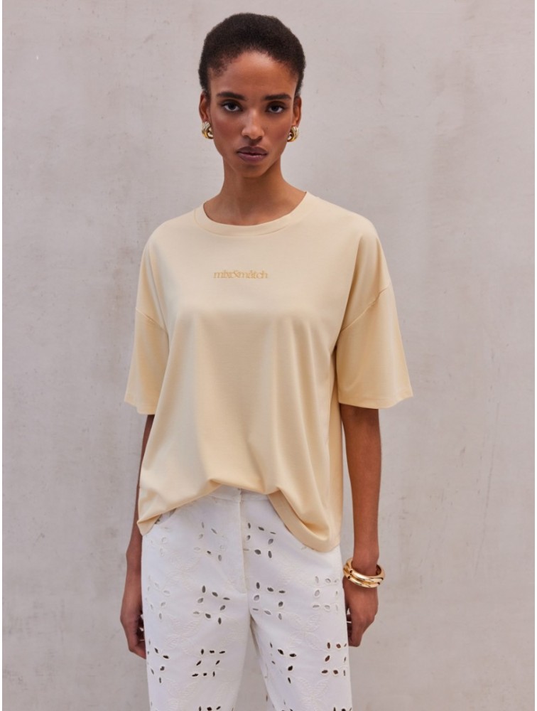 MIX AND MATCH Mia T-shirt Butteryellow Μπεζ T-shirt