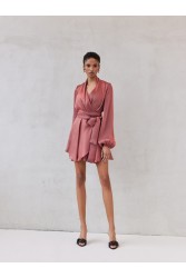 MIX AND MATCH Savina Dress Terracotta Τερακότα Μίνι Φόρεμα