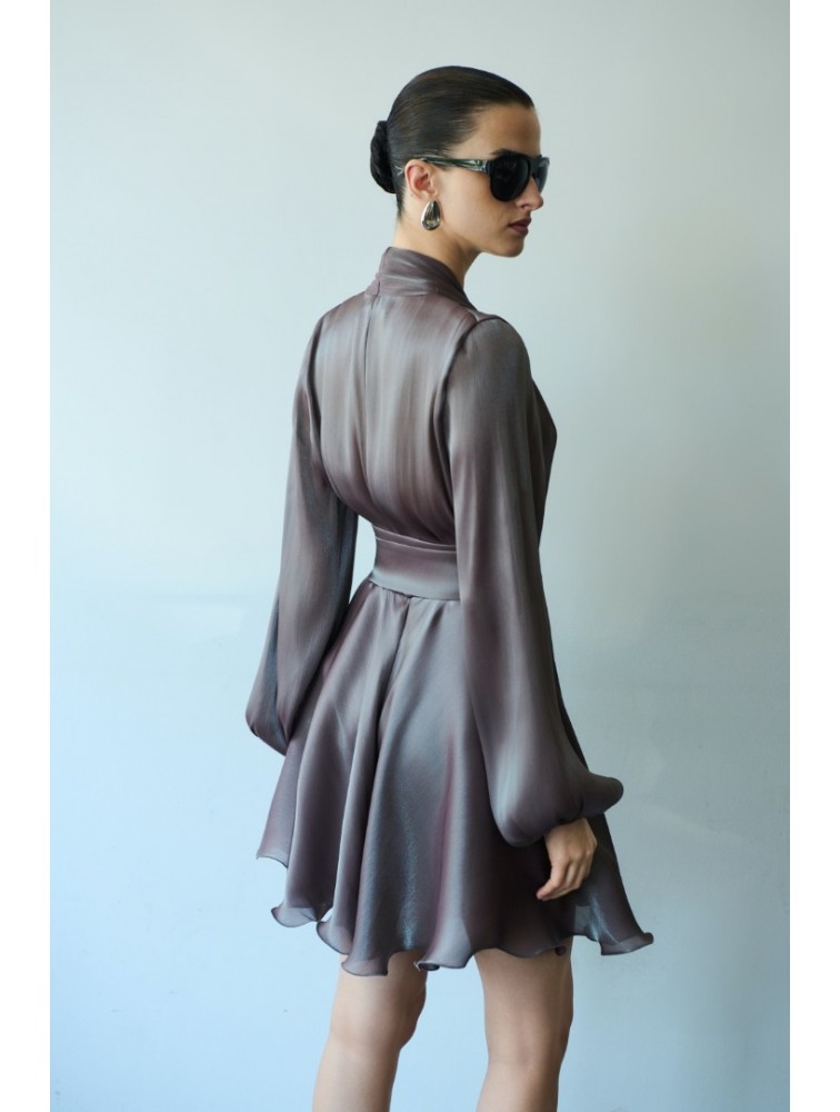 MIX AND MATCH Savina Smoky Mauve Dress Μωβ Φόρεμα