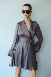MIX AND MATCH Savina Smoky Mauve Dress Μωβ Φόρεμα