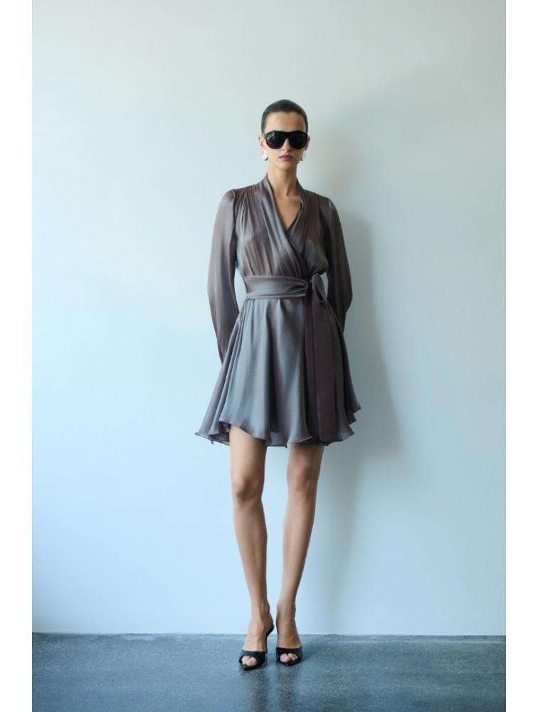 MIX AND MATCH Savina Smoky Mauve Dress Μωβ Φόρεμα