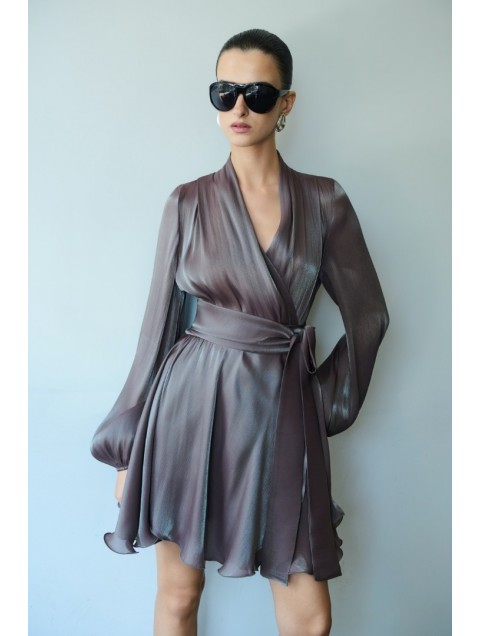 MIX AND MATCH Savina Smoky Mauve Dress Μωβ Φόρεμα
