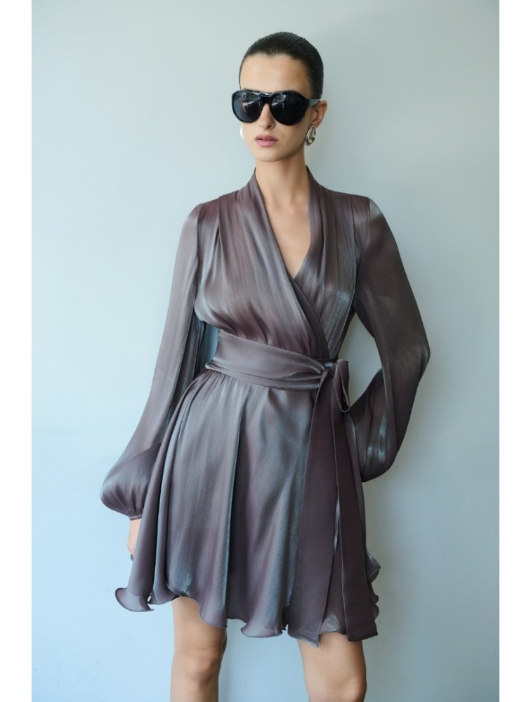 MIX AND MATCH Savina Smoky Mauve Dress Μωβ Φόρεμα