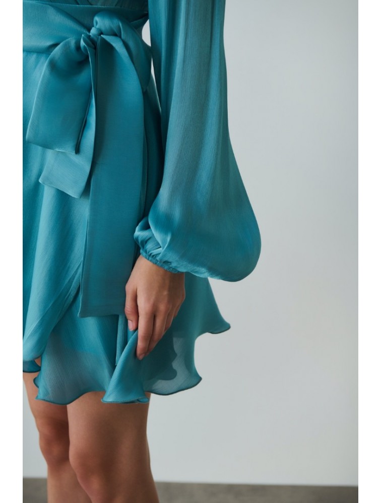 MIX AND MATCH Savina Turqoise Dress Τυρκουάζ Φόρεμα