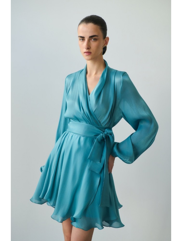 MIX AND MATCH Savina Turqoise Dress Τυρκουάζ Φόρεμα