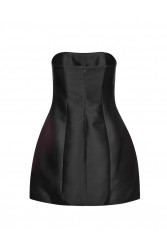 MIX AND MATCH Solene Mini Dress Black Μαύρο Μίνι Φόρεμα