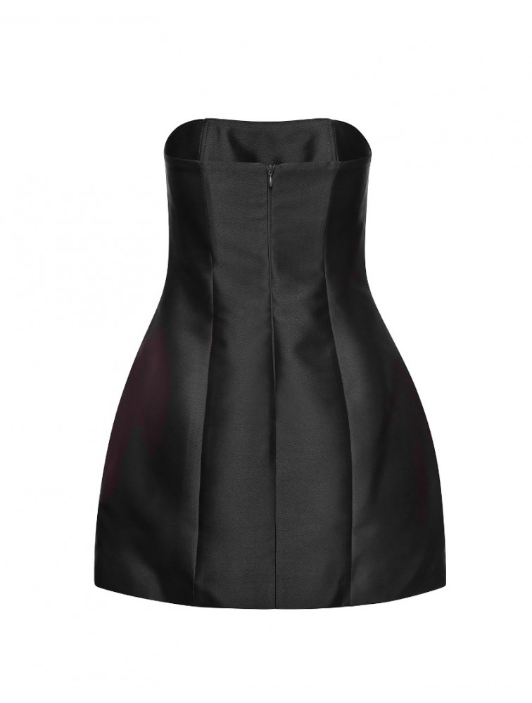 MIX AND MATCH Solene Mini Dress Black Μαύρο Μίνι Φόρεμα