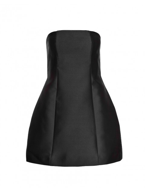MIX AND MATCH Solene Mini Dress Black Μαύρο Μίνι Φόρεμα