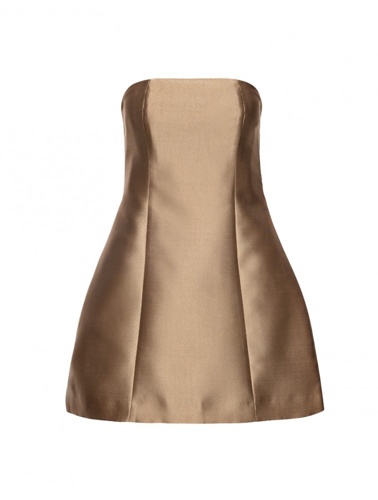 MIX AND MATCH Solene Mini Dress Gold Χρυσό Μίνι Φόρεμα