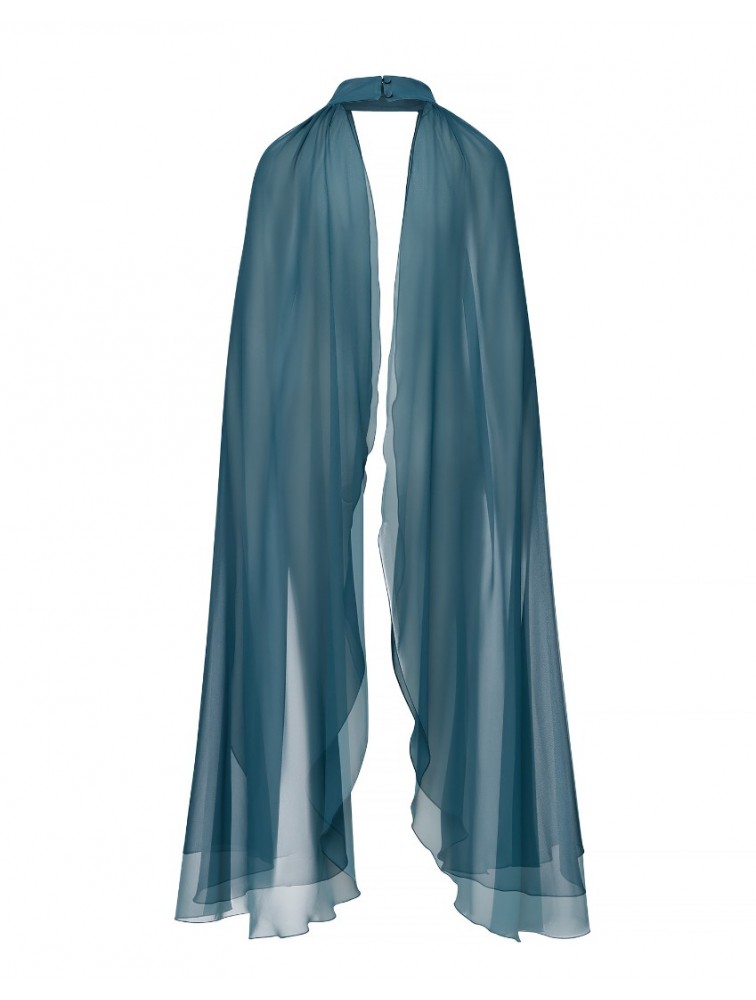 MIX AND MATCH Turtleneck Cape Emerald Σμαραγδί Κάπα