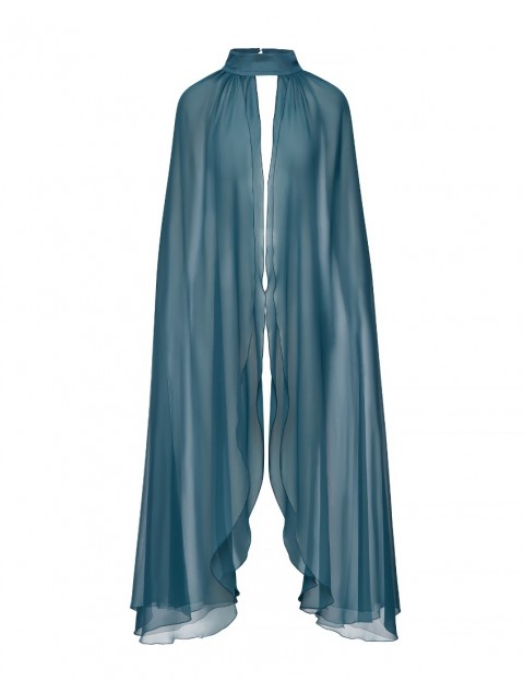 MIX AND MATCH Turtleneck Cape Emerald Σμαραγδί Κάπα