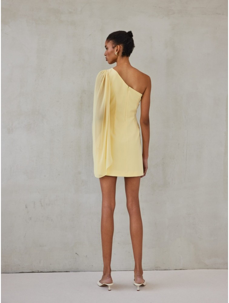 MIX AND MATCH Valerie Dress Butteryellow Κίτρινο Μίνι Φόρεμα