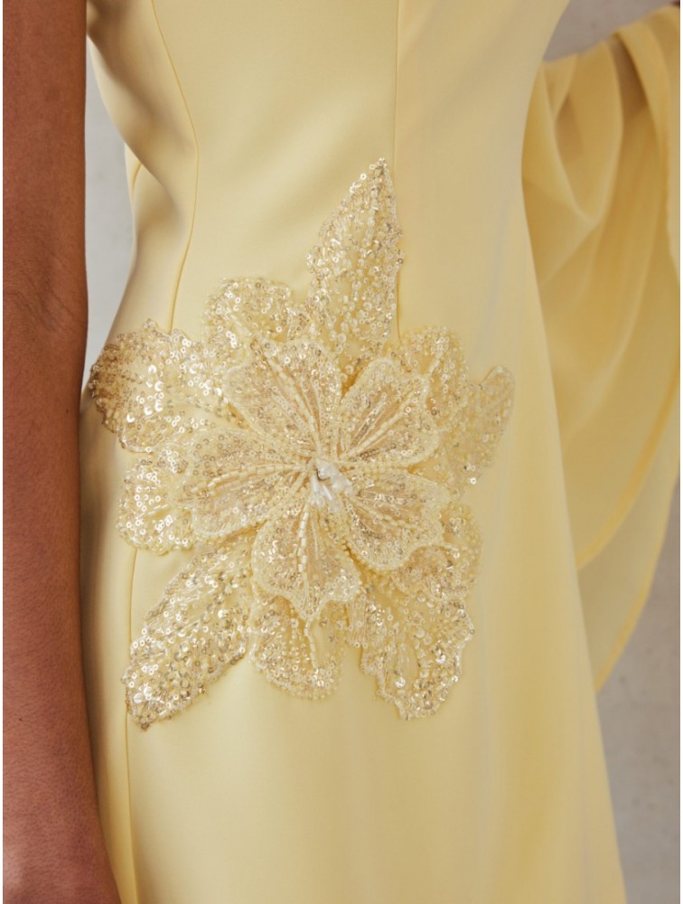 MIX AND MATCH Valerie Dress Butteryellow Κίτρινο Μίνι Φόρεμα