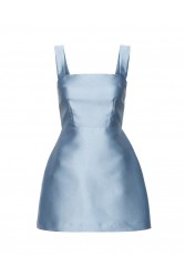 MIX AND MATCH Vasiliki Mini Dress Powder Blue Γαλάζιο Μίνι Φόρεμα