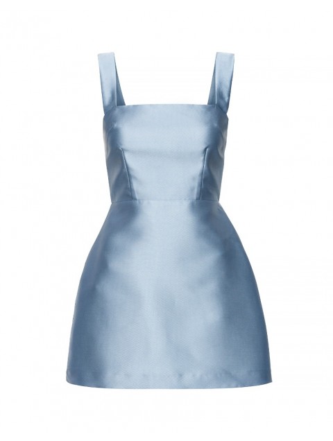MIX AND MATCH Vasiliki Mini Dress Powder Blue Γαλάζιο Μίνι Φόρεμα