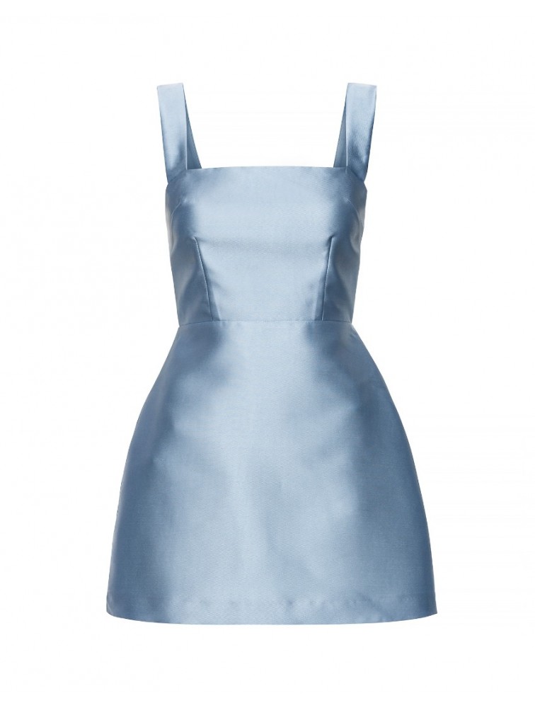 MIX AND MATCH Vasiliki Mini Dress Powder Blue Γαλάζιο Μίνι Φόρεμα