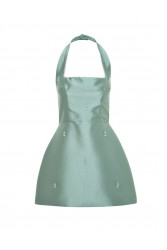 MIX AND MATCH Victoria Dress Soft Mint Mini Μίνι Μιντ Φόρεμα