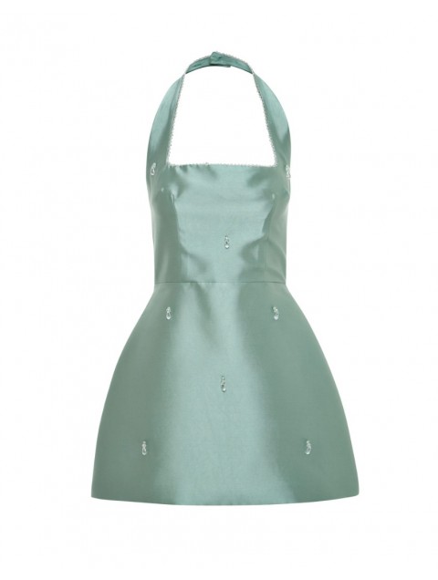 MIX AND MATCH Victoria Dress Soft Mint Mini Μίνι Μιντ Φόρεμα