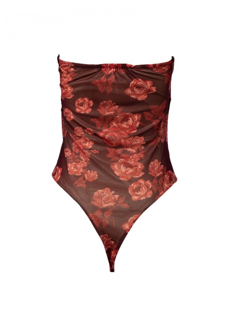 MYA COLLECTION Autumn Bodysuit Μπορντώ Κορμάκι