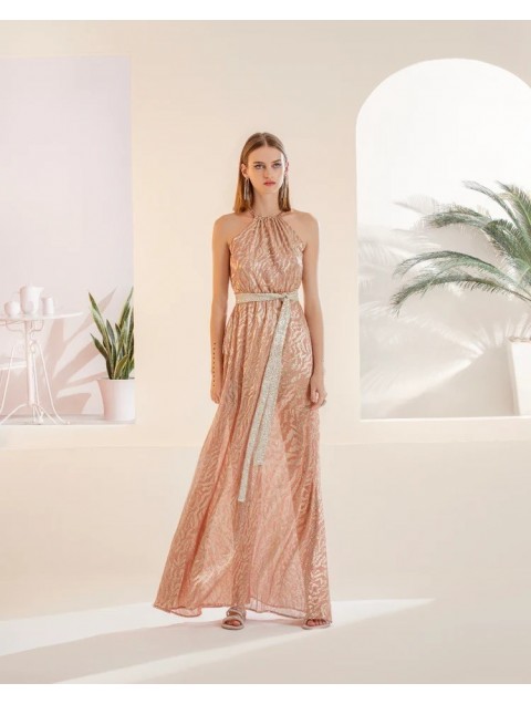 MYA COLLECTION Atalanta Dress Rose Gold MYA COLLECTION Atalanta Dress Rose Gold