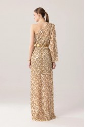 MYA COLLECTIO Asteria Dress Παγετένιο Φόρεμα με ένα Ώμο