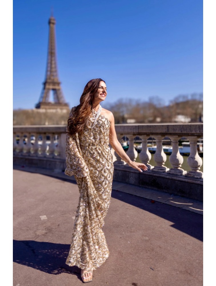 MYA COLLECTIO Asteria Dress Παγετένιο Φόρεμα με ένα Ώμο