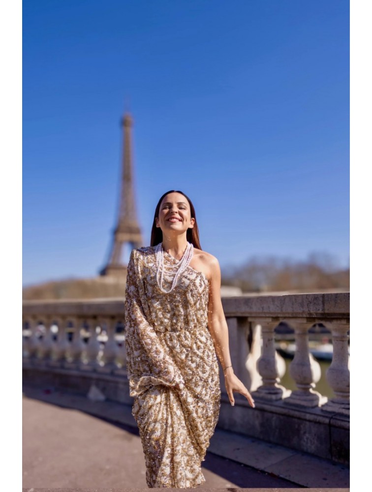MYA COLLECTIO Asteria Dress Παγετένιο Φόρεμα με ένα Ώμο
