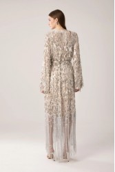 MYA COLLECTION Astor Kimono Dress Silver Kimono