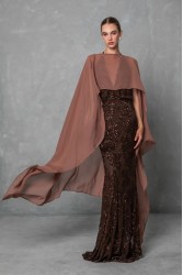 MYA COLLECTION Belisse Cape Καφέ Κάπα