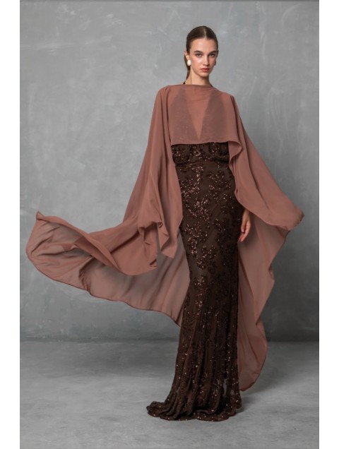 MYA COLLECTION Belisse Cape Καφέ Κάπα