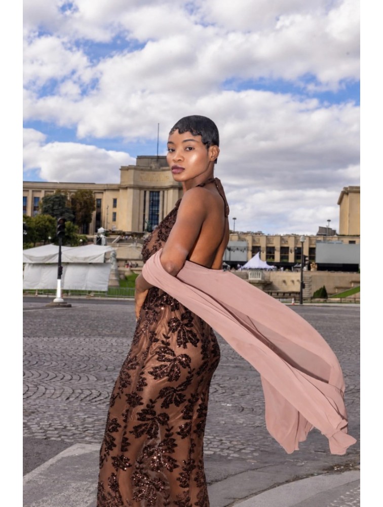 MYA COLLECTION Belisse Dress Καφέ Φόρεμα
