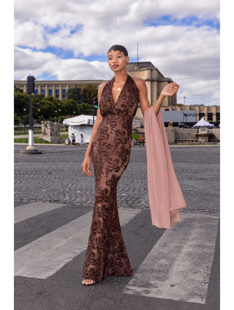 MYA COLLECTION Belisse Dress Καφέ Φόρεμα