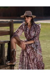 MYA COLLECTION Claire Dress Μπεζ Φόρεμα
