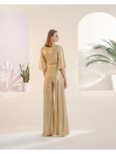 MYA COLLECTION Clytia Pants Gold MYA COLLECTION Clytia Pants Gold
