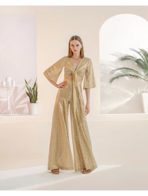 MYA COLLECTION Clytia Pants Gold MYA COLLECTION Clytia Pants Gold