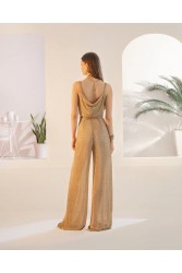 MYA COLLECTION Cressida Pants Μπρονζέ Παντελόνα