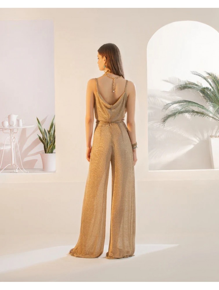 MYA COLLECTION Cressida Pants Μπρονζέ Παντελόνα